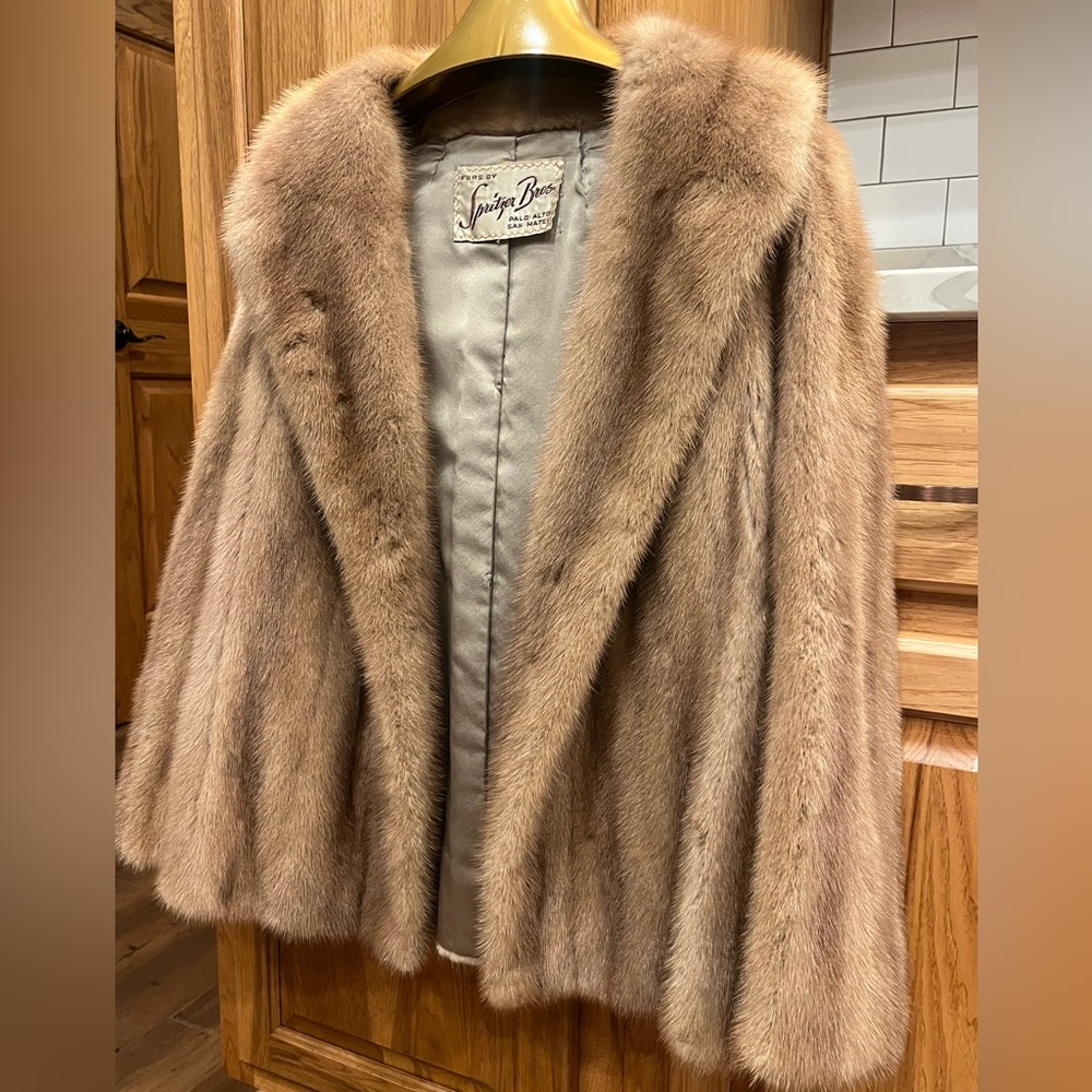 Womens Vintage Mink Fur Coat